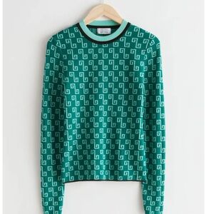 & OTHER STORIES

Fitted Crewneck Jacquard Top